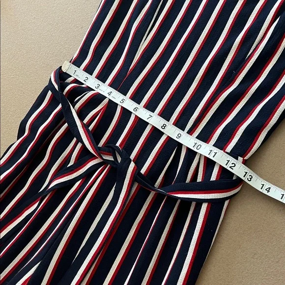 Monteau Sleeveless Striped Jumpsuit- S - Picture 5 of 10